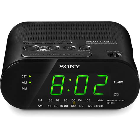 Adjustable brightness control. . Sony am fm clock radio